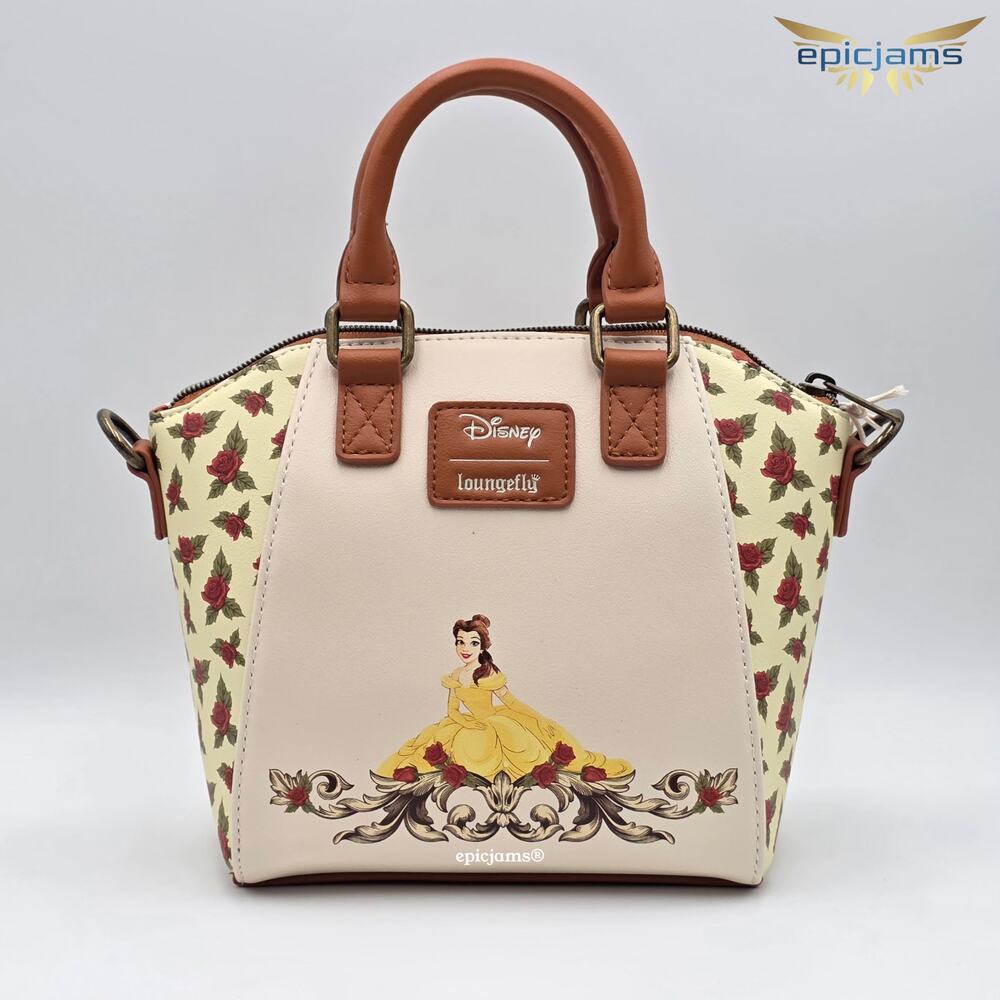 Loungefly Disney Beauty And The Beast Belle Floral Mini Satchel Bag - Picture 4 of 6